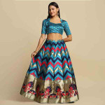 Semi-Stitched Lehenga Choli With Dupatta
