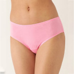 Women Pack of 3 Pure Cotton Solid Hipster Briefs