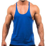 Men's Blank Stringer Y Back Bodybuilding Gym Tank Tops