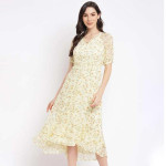 Women Floral Print A-line Dress