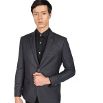 Solid Single Breasted Formal Blazer