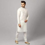 Silk Solid Kurta Churidar Pyjama Set for Men