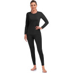 Thermal Underwear for Women - Long Johns with Fleece Lined Cold Weather Base Layer Pajama set