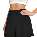 Women's Solid High Waist Shorts