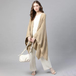 Women Beige Longline Shrug