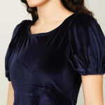 Women Solid A-line Dress 1