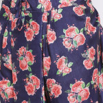 Men Blue & Pink Floral Printed Dhoti