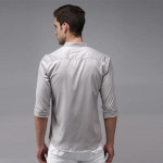 Grey Solid Casual Shirt