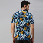 Blue Printed Casual Shirt